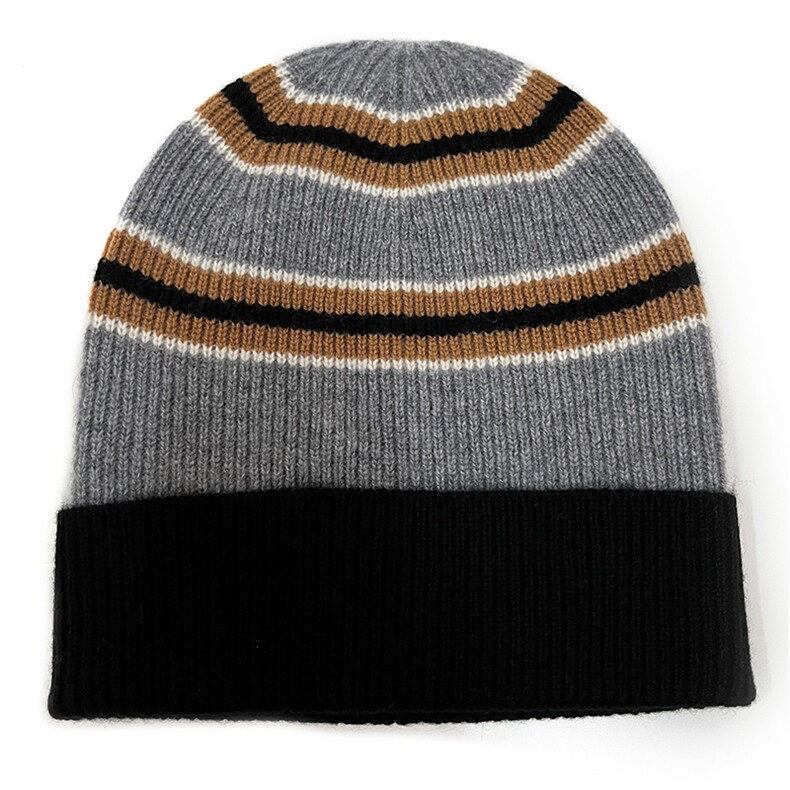 2025年春季新款百搭女士拼色羊绒帽，帽子，绒上羊绒