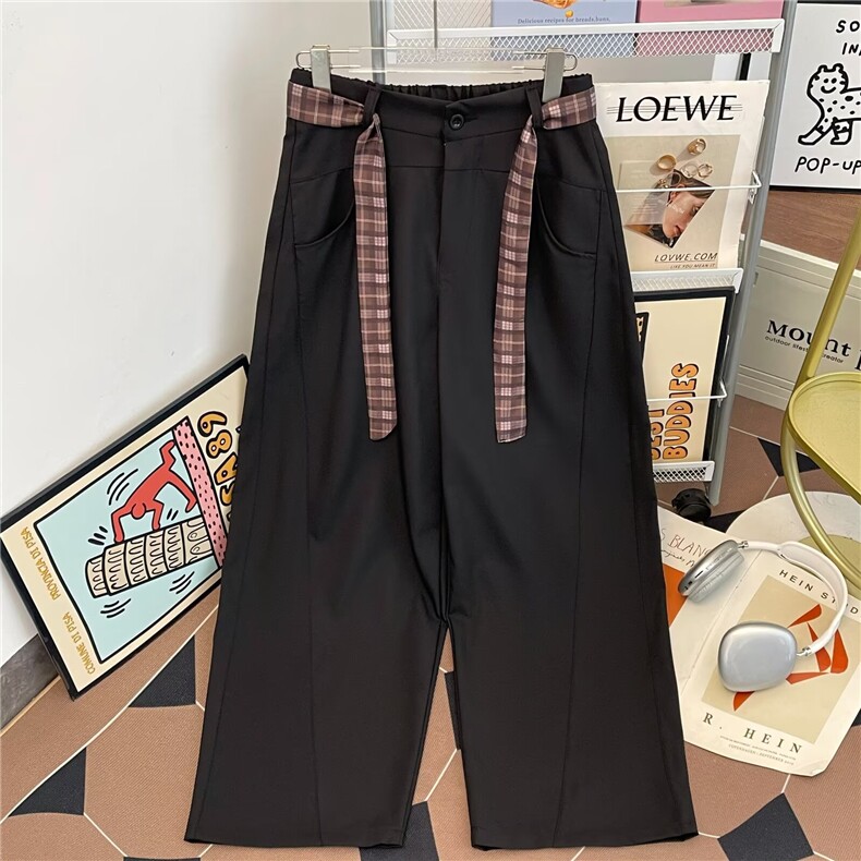 美式蟒纹腰带工装裤男新款潮牌宽松直筒显瘦弯刀裤休闲长裤K39，男装工装外套，星座516A