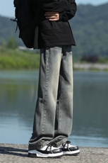 现货微喇修身牛仔裤男生牛仔长裤KD616-P40控68，男装牛仔裤，电商D312-1