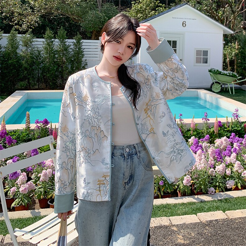 现货新款2025年春季复古风外套1C119-P165-K245,女装短外套,英标秀