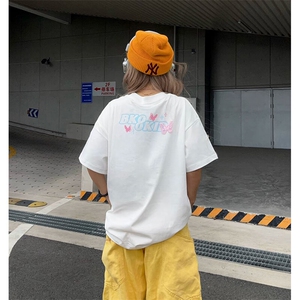 万针全刺绣工艺抖音得物高品质260克重磅纯棉双纱美式高街短袖T恤图片