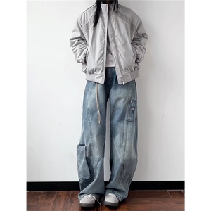 飞行员立领棉服夹克男款上衣2025秋冬新款男装时尚休闲TT6107 P82图片