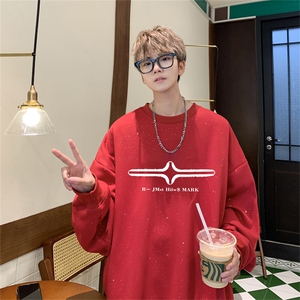 特p38控68满天星50棉圆领卫衣MW2499,男薄圆领卫衣搭配什么外套图片