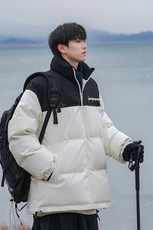 港风23新款冬季时尚加厚保暖潮流PU皮棉服外套MY6406P125控168，男装棉衣，电商A268A