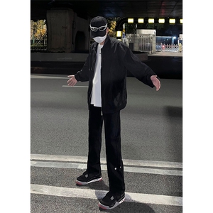 B221 美式ins高街暗黑小众个性铆钉小脚牛仔裤 LK23142-P65 控88图片