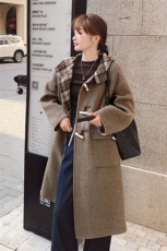 档口现货双面羊毛连帽大衣2C219A-2638-P295K388，女装毛呢外套，2B237