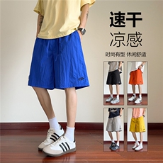 抖音品质夏季新款速干凉感宽松休闲短裤B315-K25562-特p20控38，男装牛仔裤，电商B315