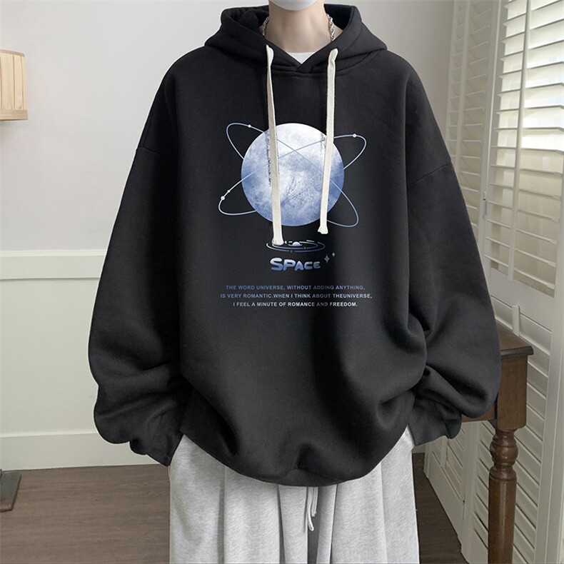 连帽卫衣男大码运动服帽衫外套WY2241-P35加绒款-P40,男装卫衣,电商A040