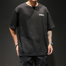 2021春夏新款日系黑墙潮流韩版宽松鲨鱼印花男装T恤T89-P35，男装T恤，电商A009A（原A058A）