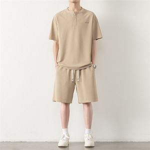 TZ25315-特P60运动服套装男士夏季休闲短袖短裤大码男生酷帅图片