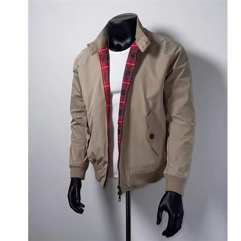 马登工装复古阿美咔叽立领哈灵顿夹克图片