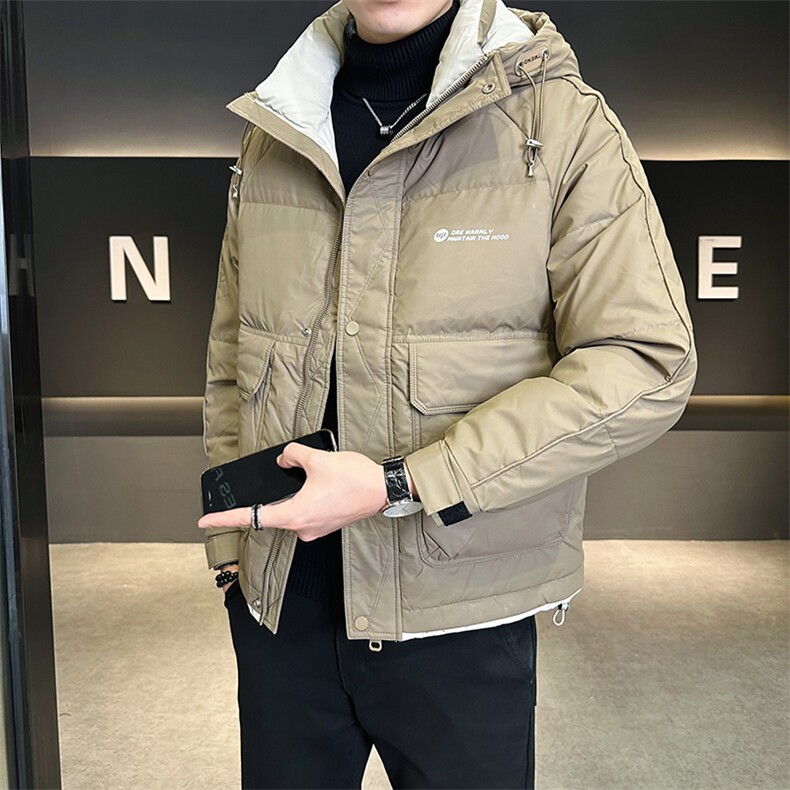 男士羽绒服冬季2024新款加厚连帽外套A313-8006-P175控价258,男装羽绒服,电商A313