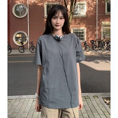 夏季美式解构cleanfit古冻绿速干冰感短袖T恤货号TX25179特P19，男装T恤，电商A063