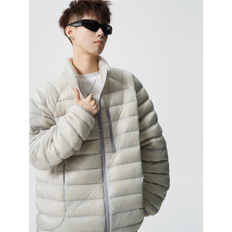 可二开轻便90绒白鸭绒M-5XL大码锦纶羽绒服男78188P238控328，男装羽绒服，星座227-7