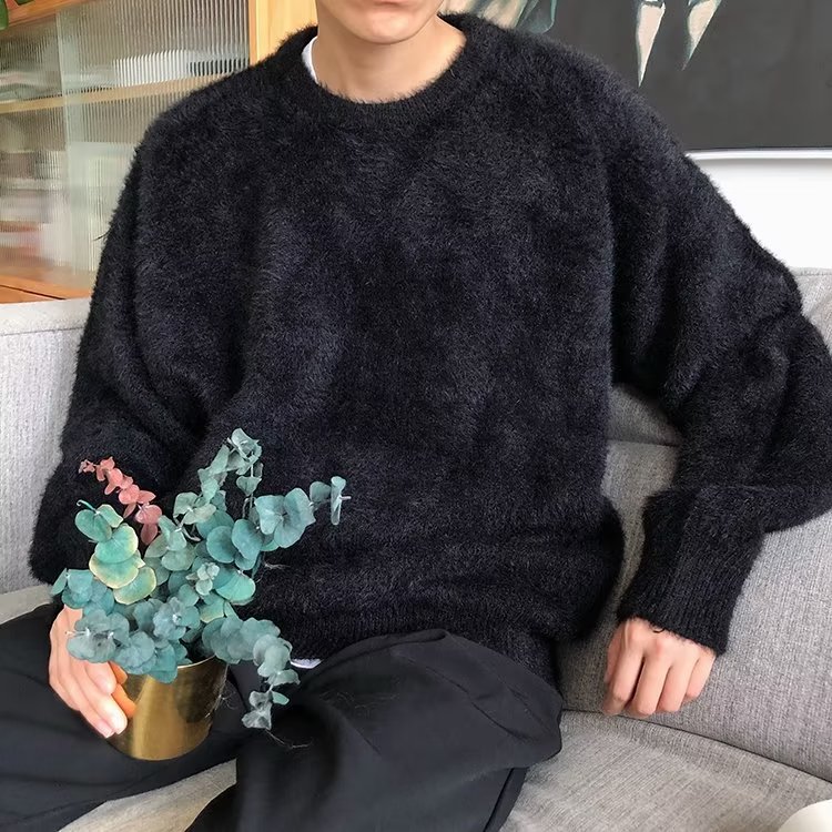 毛衣男冬季水貂绒加厚圆领打底针织衫保暖内衣羊毛衫218-8MS15P55,男装T恤,星座218-8