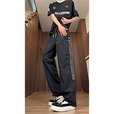 大量现货速干裤男夏季宽松直筒裤薄款条纹休闲运动裤DY5032-P55，女装休闲裤，电商A178