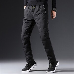 BAMJ-6601钱塘2020-2中年男士休闲商务简约冬季厚款羽绒裤P115,男装棉裤,钱塘207-2