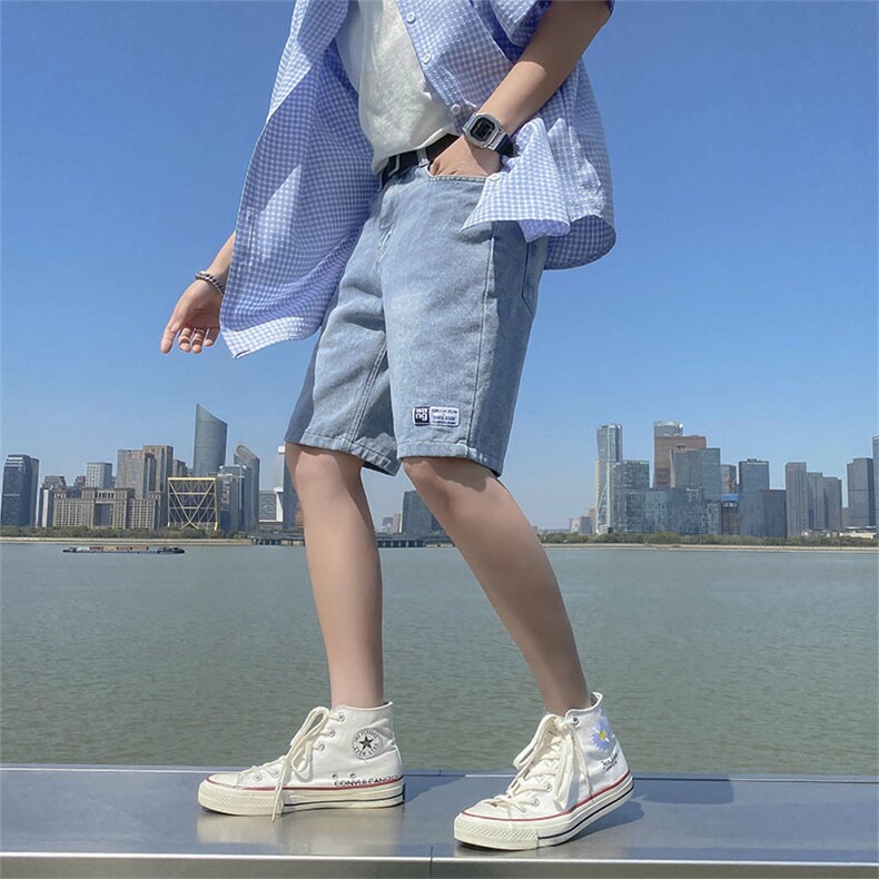 潮流春季牛仔裤男牛仔短裤K0101P37,男装牛仔裤,星座1116-2