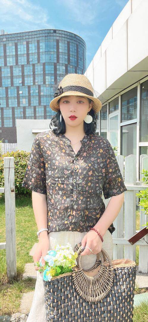 纯苎连衣裙小衫裤子裙子衬衣 时尚风 风淑女风休闲风，女装连衣裙，川哲