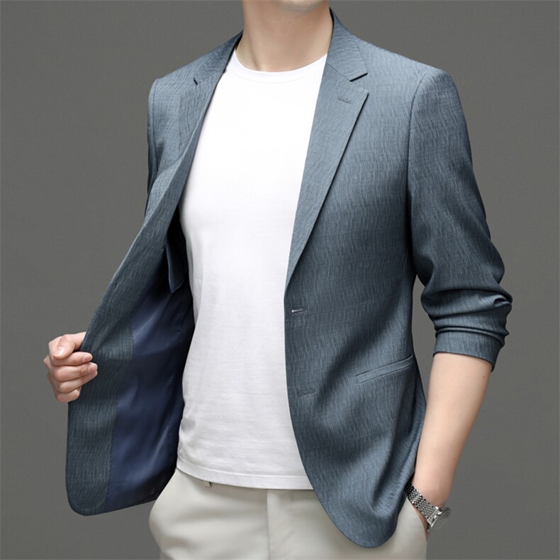 M5552-1钱塘2020-3春夏新款男士商务休闲西服简约薄款外套P135,男装西服,钱塘207-3