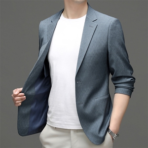M5552-1钱塘2020-3春夏新款男士商务休闲西服简约薄款外套P135图片