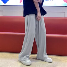 夏季新款男纯色直筒阔腿休闲裤薄潮流运动裤D201-DM155-P40，女装休闲裤，电商D321-1