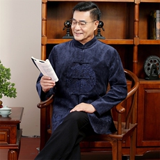 2024常货高品质主推春款风唐装外套男中老年中式复古盘扣夹克，男装夹克，钱塘723