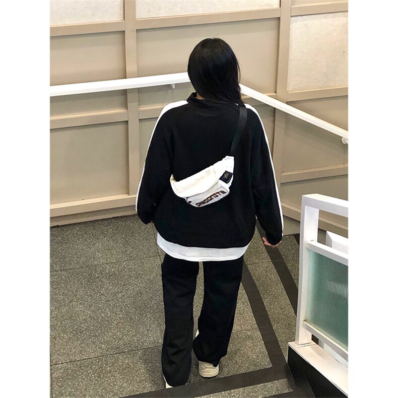 抖音得物高品质25秋冬美式高街重磅结构多扣立领卫衣外套ACM4601,女装短外套,电商A443