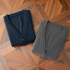 时尚男士秋季新款V领长袖羊绒开衫高品质保暖舒适经典百搭款型，男装羊绒开衫，米亚康羊绒