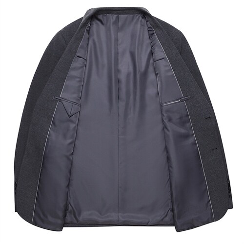 秋季两粒扣商务西装男父亲西服套装中老年休闲西服MNSA1577-P290,男装西服套装,电商B212（原钱塘6029）