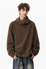 美式套头高领连帽卫衣秋季肌理感帽衫男5Q4062-TP3559，男装卫衣，电商A102