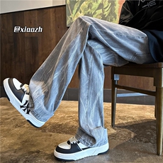 XZ616秋冬新款重磅扎染微喇水洗牛仔休闲长裤TY1121特P65控88，男装牛仔裤，星座512A（原616）