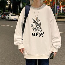 S6179-P28 加绒款-P33 秋季圆领卫衣男大码韩版宽松长袖外套图片
