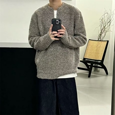 M666-特P60美拉德V领慵懒感毛衣，男装针织衫/毛衣，星座1501-3