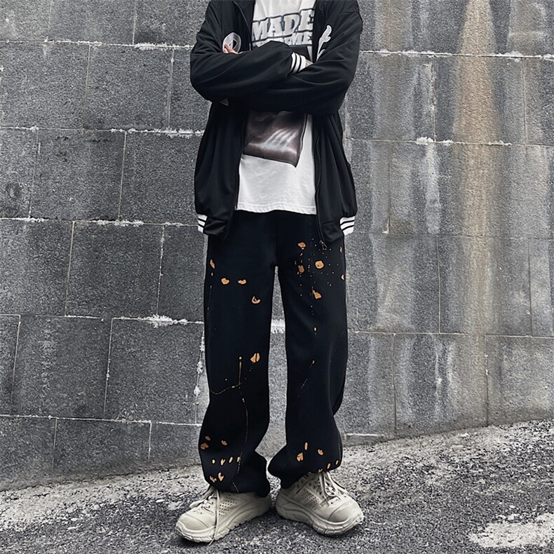 高街潮牌ins裤子男泼墨星星牛仔裤N091P48常规38,男装牛仔裤,星座1116-2