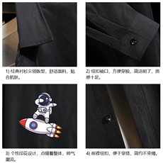 CS15158-P38长袖衬衫男士大码宽松衬衣男寸衫男寸衣，男装衬衫，电商A040A
