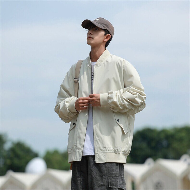 春季飞行服夹克外套男简约休闲百搭棒球服上衣 迷彩P65 JK837-P60图片