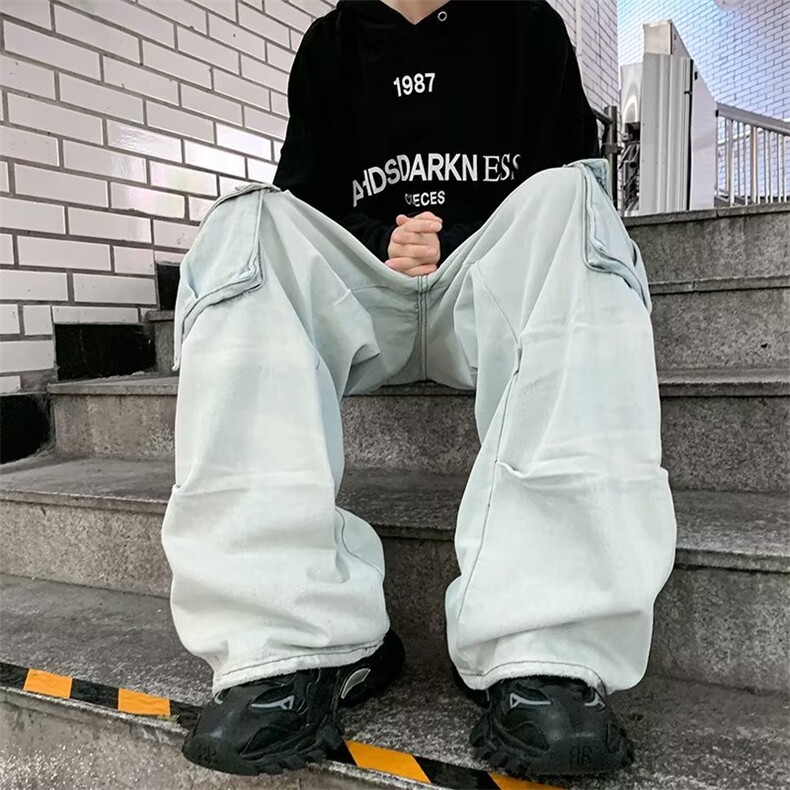 美式牛仔裤男款秋季长裤潮G3108P55,男装牛仔裤,星座1116-2