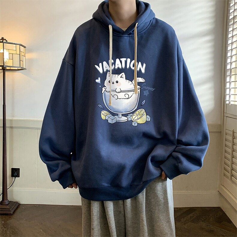 连帽卫衣男大码胖子帽衫大号运动服WY2408-P35,男装卫衣,电商A040
