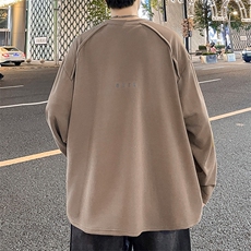 德绒卫衣2024秋季新款简约宽松套头圆领潮上衣情侣款WY0326-P38，男装卫衣，星座308B-2