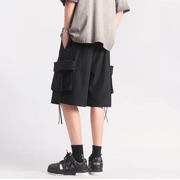 2025夏百搭口袋短裤男五分裤宽松直筒休闲中裤DK55，男装牛仔裤，星座1108-1