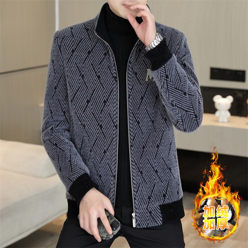 新款冬季品质修身潮流百搭短款立领毛呢外套夹克男D57P140控238,男装夹克,电商B226-2（原B217-2）