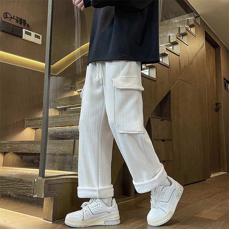 新款冬季雪尼尔麦穗纹棉裤加绒加厚工装裤K1255无差价特P4578,男装棉裤,星座906（原电商a316-1）