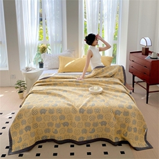 2023新款a类全棉三层纱多功能毛巾被（盖毯床单夏被），毯子，一起卖家纺