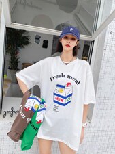 时尚潮流欧货大版T恤，女装T恤，泽妤