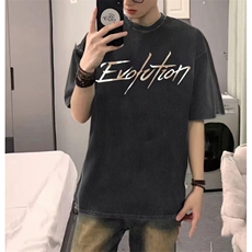 网图现货！谢霆锋演唱会同款T恤短袖设计感-EX50743-特批25，男装T恤，电商A061
