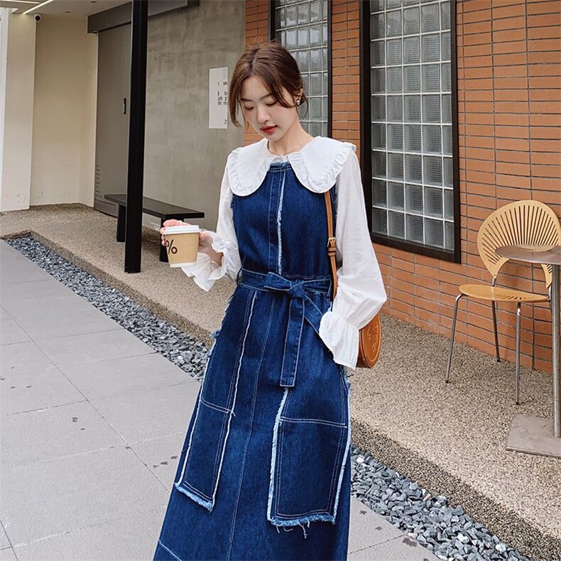 新品2026牛仔背心连衣裙百搭2C116-2307-P145-K198,女装连衣裙,2C116