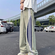 新款多巴胺速干休闲裤男士潮流宽松直筒运动裤，男装休闲裤，星座410-7