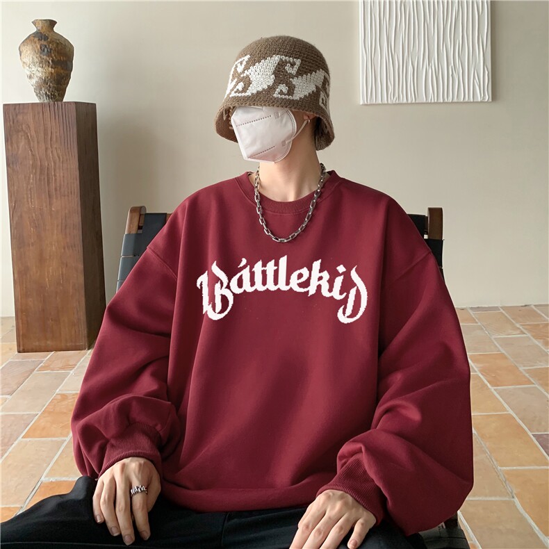 300g重磅字母圆领卫衣宽松大码外套M-5XLP35控58，女装短外套，电商B219B