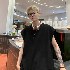 量大优供视频肌理感t恤无袖背心男CP65-特p23，男装背心/马甲，电商B371